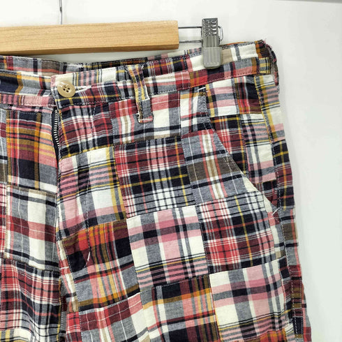 マスターピース MASTERPIECE MASTERPIECE2 マドラスチェック パッチワーク ショート パンツ ショーツ メンズ JPN:L