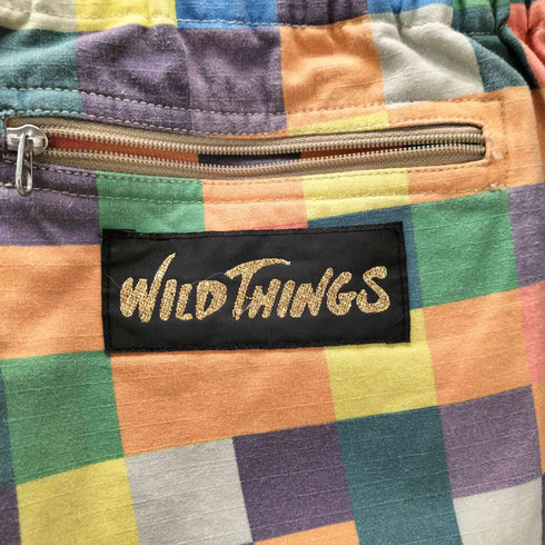 ワイルドシングス WILD THINGS ブロック 総柄 クライミング ショート パンツ ショーツ メンズ L