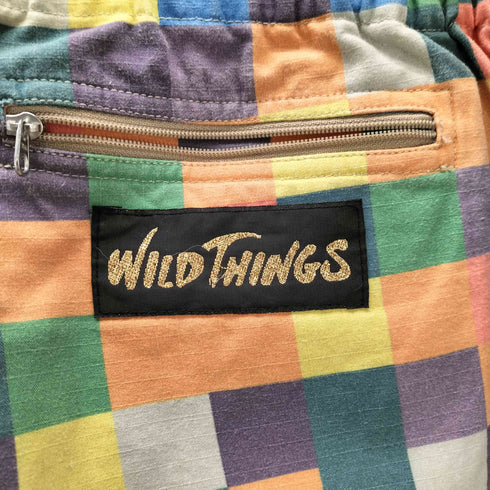 ワイルドシングス WILD THINGS ブロック 総柄 クライミング ショート パンツ ショーツ メンズ L