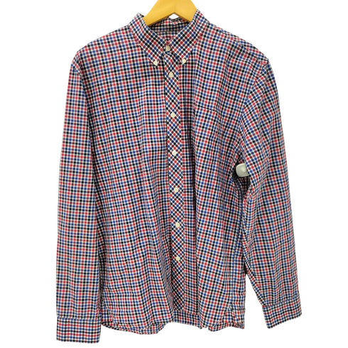 フレッドペリー FRED PERRY ロゴ 刺繍 ギンガムチェック ボタンダウン L/S シャツ メンズ import:L
