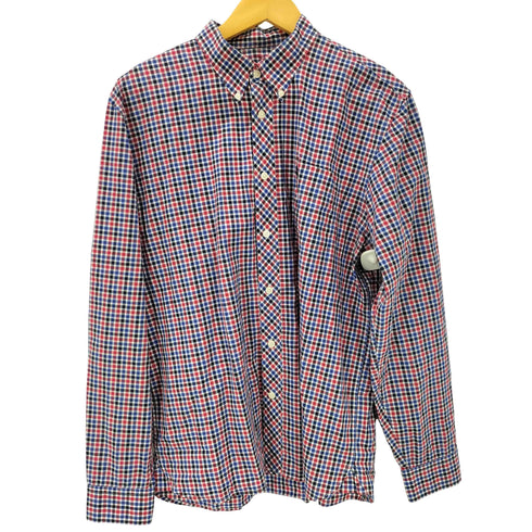 フレッドペリー FRED PERRY ロゴ 刺繍 ギンガムチェック ボタンダウン L/S シャツ メンズ import:L