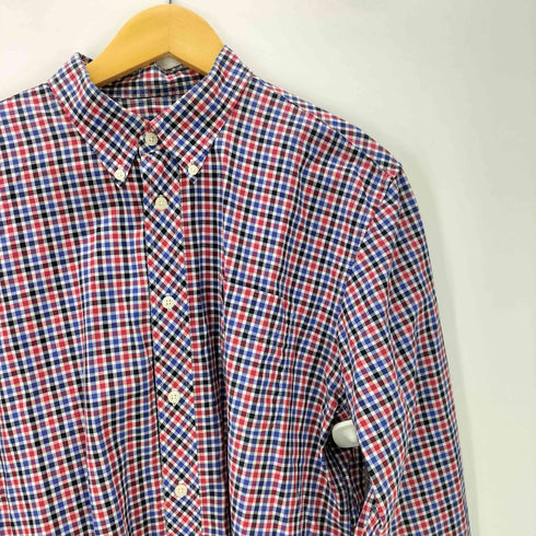 フレッドペリー FRED PERRY ロゴ 刺繍 ギンガムチェック ボタンダウン L/S シャツ メンズ import:L