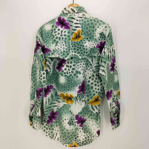 Ruddock Bros 80~90s ウエスタンヨーク 総柄ボタンダウンシャツ メンズ JPN:M