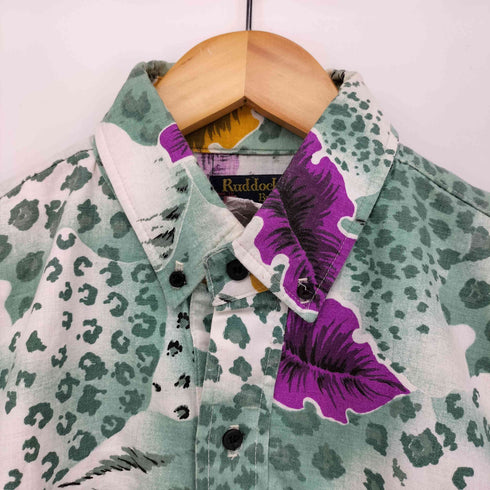 Ruddock Bros 80~90s ウエスタンヨーク 総柄ボタンダウンシャツ メンズ JPN:M