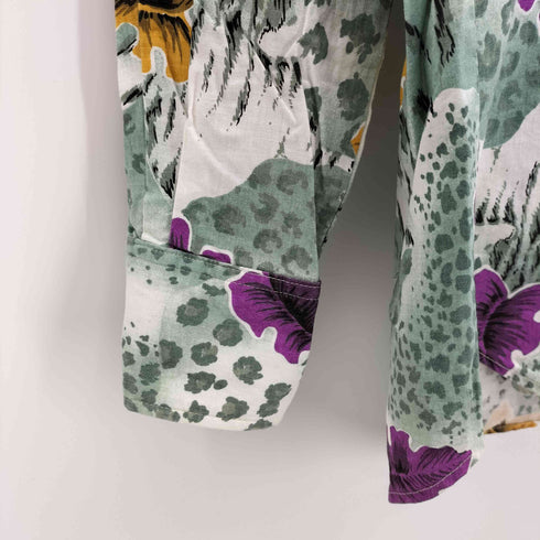 Ruddock Bros 80~90s ウエスタンヨーク 総柄ボタンダウンシャツ メンズ JPN:M