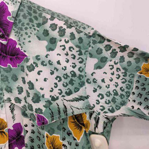 Ruddock Bros 80~90s ウエスタンヨーク 総柄ボタンダウンシャツ メンズ JPN:M