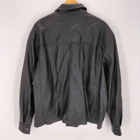 プルアンドベア PULL&BEAR フェイクレザートラッカージャケット メンズ JPN:L