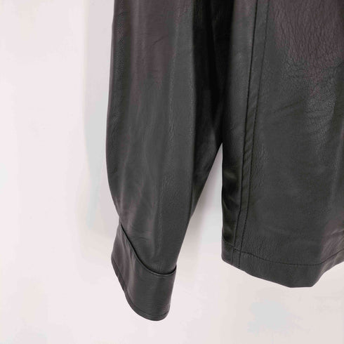 プルアンドベア PULL&BEAR フェイクレザートラッカージャケット メンズ JPN:L