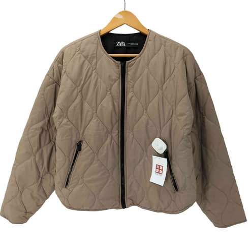 ザラ ZARA ノーカラーキルティングジャケット レディース import:XS