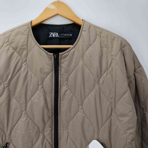 ザラ ZARA ノーカラーキルティングジャケット レディース import:XS