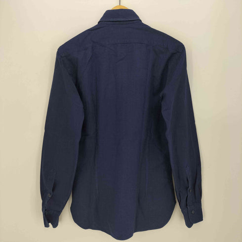 バルバ BARBA L/S ホリゾンタルカラー インディゴシャツ メンズ 37