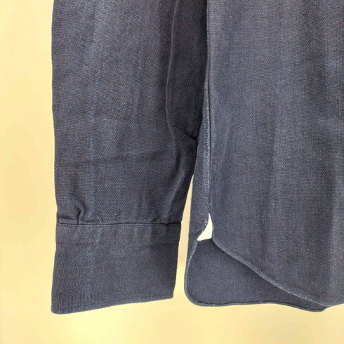 バルバ BARBA L/S ホリゾンタルカラー インディゴシャツ メンズ 37