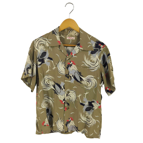 サンサーフ SUN SURF 鶏 レーヨン アロハシャツ メンズ import:S