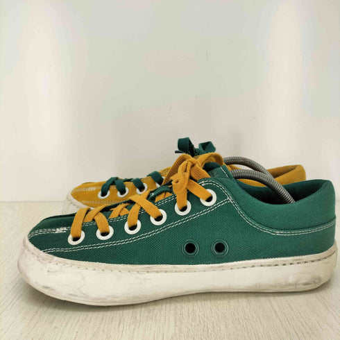 カンペール CAMPER テキスタイルメンズシューズ グリーン/マスタード メンズ JPN:42