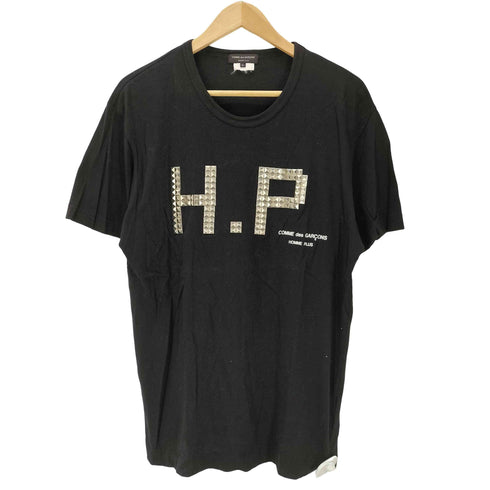 コムデギャルソンオムプリュス COMME des GARCONS HOMME PLUS AD2012 H.P スタッズ ロゴ プリント Tシャツ メンズ JPN:L