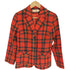 ペンドルトン PENDLETON 70S USA製 タータンチェック シングルブレスト 2B テーラード ジャケット レディース import:S