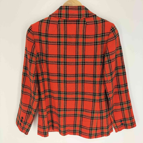 ペンドルトン PENDLETON 70S USA製 タータンチェック シングルブレスト 2B テーラード ジャケット レディース import:S