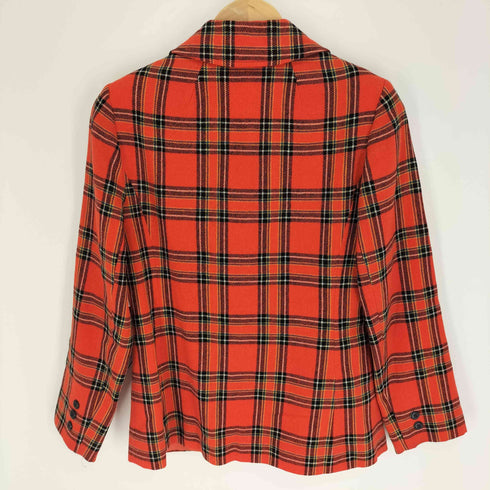 ペンドルトン PENDLETON 70S USA製 タータンチェック シングルブレスト 2B テーラード ジャケット レディース import:S