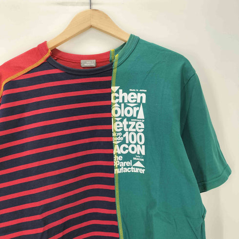 カラービーコン kolor BEACON 20SS Switching Border T-shirt スイッチング ボーダー Tシャツ ドッキング メンズ JPN:3