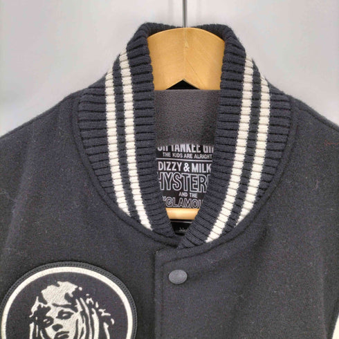 ヒステリックグラマー HYSTERIC GLAMOUR 22AW THE HYSTERICアップリケ ヴァーシティジャケット メンズ JPN:M