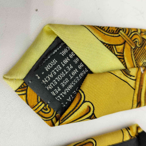 ジャンニヴェルサーチ GIANNI VERSACE イタリア製 シルク100 グレカ柄 ネクタイ メンズ