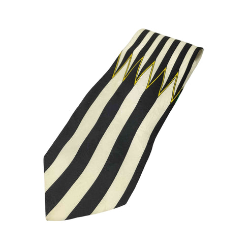 ヴェルサスヴェルサーチ VERSUS VERSACE イタリア製 シルク100 ストライプ柄 ネクタイ メンズ