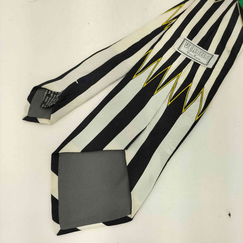 ヴェルサスヴェルサーチ VERSUS VERSACE イタリア製 シルク100 ストライプ柄 ネクタイ メンズ