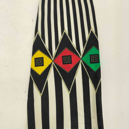 ヴェルサスヴェルサーチ VERSUS VERSACE イタリア製 シルク100 ストライプ柄 ネクタイ メンズ