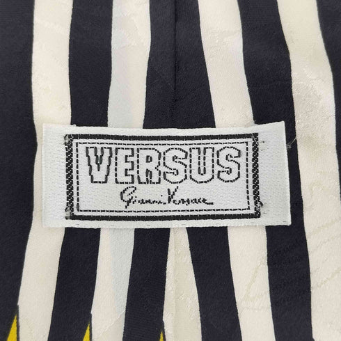 ヴェルサスヴェルサーチ VERSUS VERSACE イタリア製 シルク100 ストライプ柄 ネクタイ メンズ
