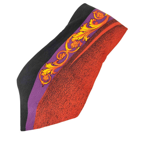 ヴェルサスヴェルサーチ VERSUS VERSACE イタリア製 シルク100 バイカラーネクタイ メンズ