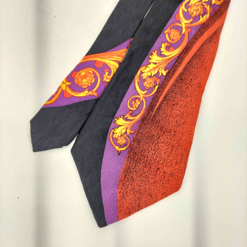 ヴェルサスヴェルサーチ VERSUS VERSACE イタリア製 シルク100 バイカラーネクタイ メンズ