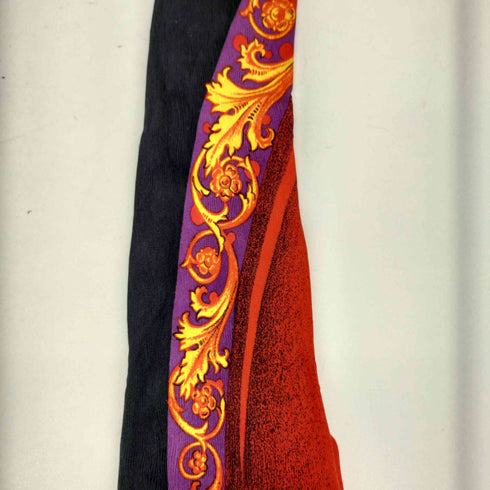 ヴェルサスヴェルサーチ VERSUS VERSACE イタリア製 シルク100 バイカラーネクタイ メンズ