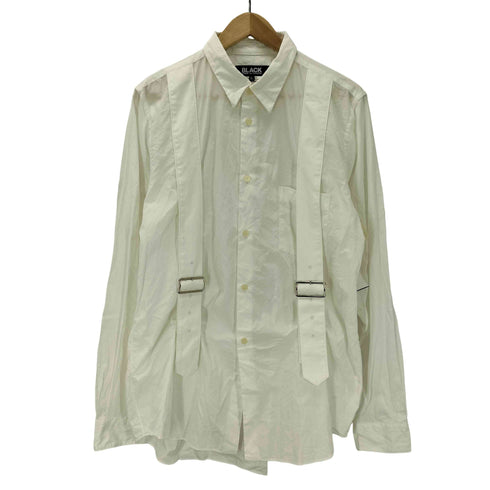 ブラックコムデギャルソン BLACK COMME des GARCONS AD2019 20SS サスペンダーデザイン L/S シャツ メンズ JPN:XL