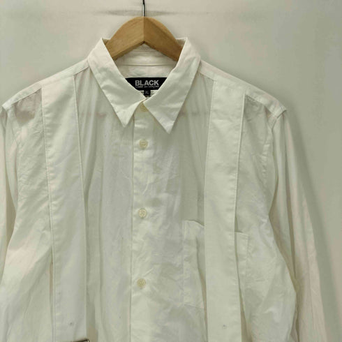 ブラックコムデギャルソン BLACK COMME des GARCONS AD2019 20SS サスペンダーデザイン L/S シャツ メンズ JPN:XL