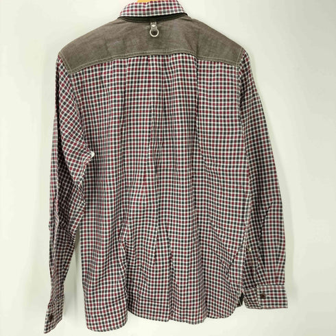 ジュンヤワタナベコムデギャルソンマン JUNYA WATANABE COMME des GARCONS MAN AD2013 異素材切替 ボタンダウン L/S チェック シャツ メンズ JPN:L