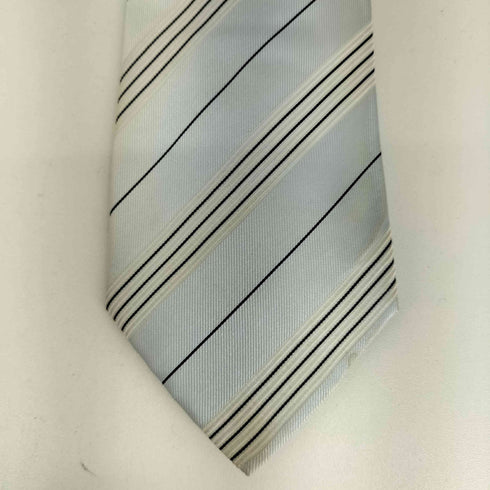 アルマーニコレツィオーニ ARMANI COLLEZIONI ボーダー シルク ネクタイ メンズ