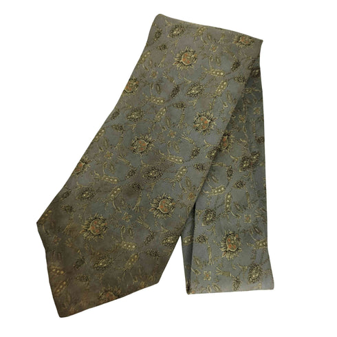 イヴサンローラン Yves Saint Laurent 花柄 シルク ネクタイ メンズ