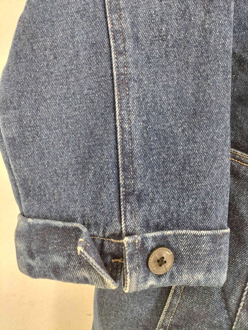 デニムアンドコー Denim&Co デニムステンカラーコート レディース 1X
