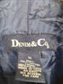 デニムアンドコー Denim&Co デニムステンカラーコート レディース 1X