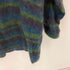 THE LIMITED mohair70 Vネック マルチカラーボーダー クルーネック シャギーニット ワンピース セーター レディース L