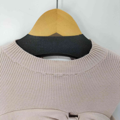 MELUME オフショルダーリボンニット レディース JPN:XL