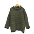 THE IRISH WOOLLEN MILLS WOOL100 モックネック ウールニット ワンピース セーター レディース L