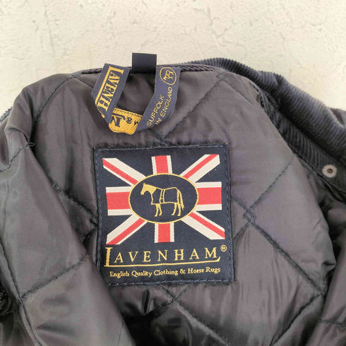 ラベンハム LAVENHAM イングランド製 コーデュロイ切替 キルティングジャケット レディース 34