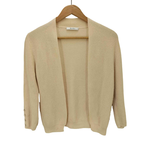 マックスマーラ MAX MARA 白タグ カシミヤ100% カーディガン レディース JPN:S