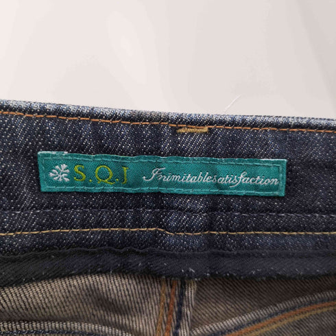 S.Q.J Y2K ブーツカット デニムパンツ レディース