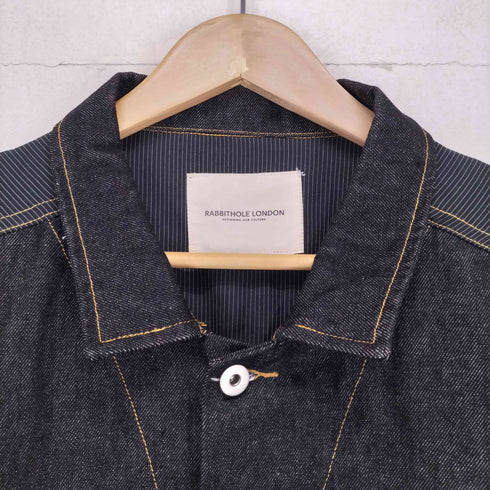 RABBITHOLE LONDON ストライプ切替デニムジャケット import メンズ L
