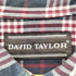 デヴィッドテイラー david taylor L/S ボタンダウンチェックシャツ メンズ JPN:XL