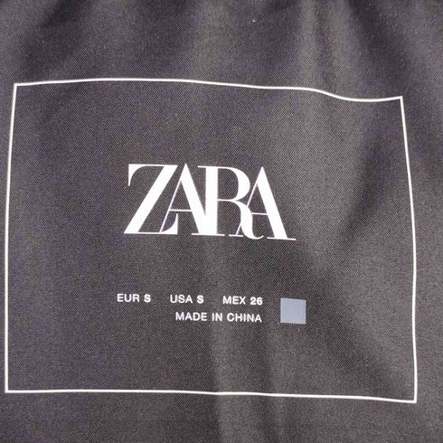 ザラ ZARA フェイクレザー パデッドベスト レディース import:S
