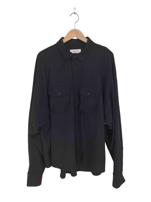 rin by TTAGGG レーヨン混2ポケットシャツ import メンズ L