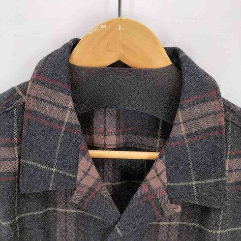 フェアファクス FAIRFAX 開襟 L/Sチェックネルシャツ メンズ LL